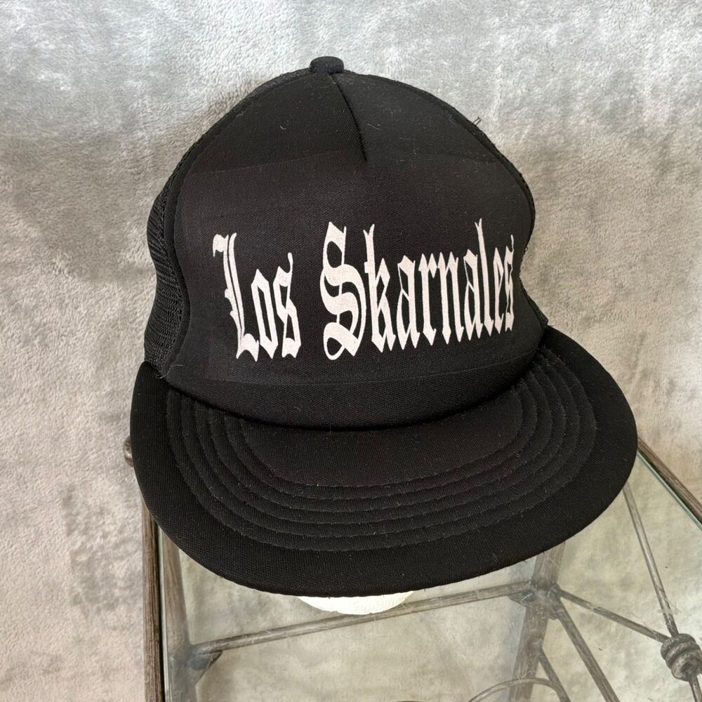 District Snapback Mesh Hat Los Skarnales Punk Band black flip bill Vatos Rudos